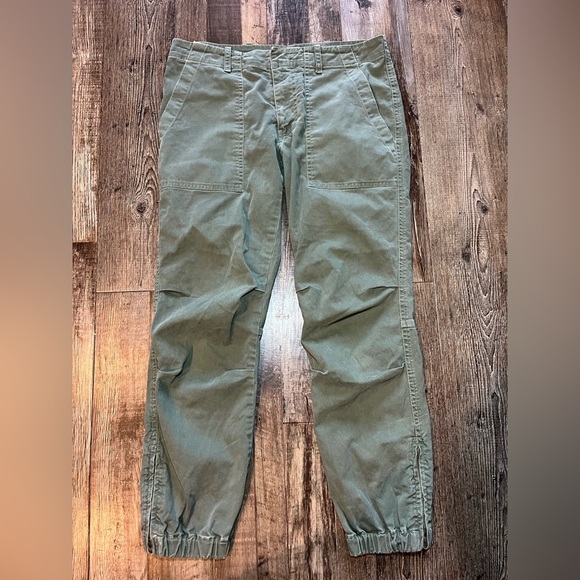 Nili Lotan Military Green Cotton Jogger Women’s Size 2 - Picture 3 of 10